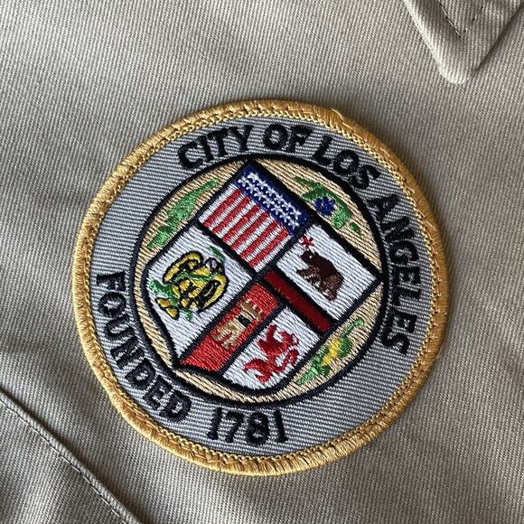 Dickies XLT Work Shirt City of Los Angeles Patch Uniform Utility Streetwear - Picture 7 of 8